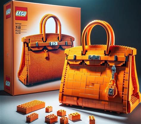 lego hermes purse